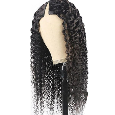 Deep Wave Raw Curly Human Hair Wigs voor zwarte vrouwen Kleine/Grote/Gemiddelde Grootte 8-32 inch