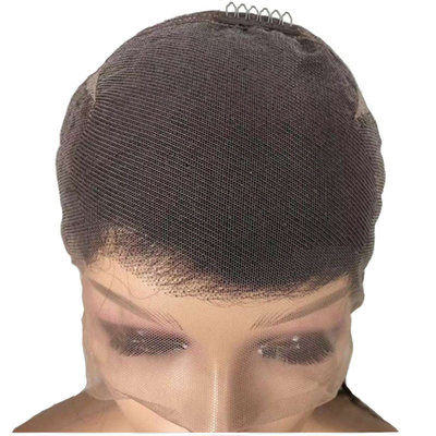 10-24 inch Braziliaanse krullend Remy Mensenhaar Volle kant Wig Hand gebonden Transparante Franse kant