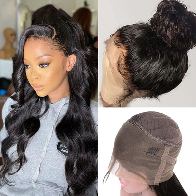 Water Wave Full Lace Mensenhaar Perukken voor Zwarte Vrouwen Lange Lengte HD 360 Lace Frontaal