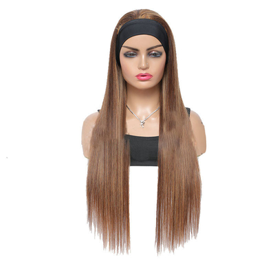100% top menselijk haar Braziliaans haar Highlight hoofdband Glueless pruik P4/27 voor zwarte vrouwen