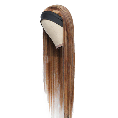 100% top menselijk haar Braziliaans haar Highlight hoofdband Glueless pruik P4/27 voor zwarte vrouwen