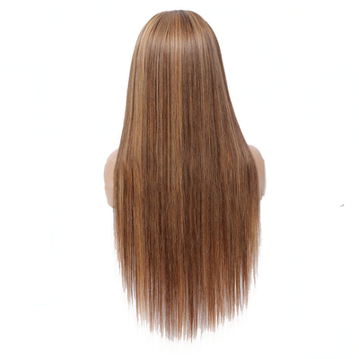 100% top menselijk haar Braziliaans haar Highlight hoofdband Glueless pruik P4/27 voor zwarte vrouwen