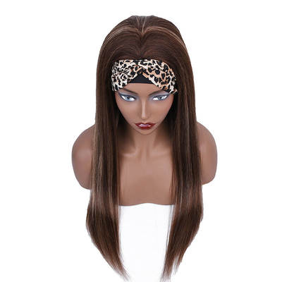 100% top menselijk haar Braziliaans haar Highlight hoofdband Glueless pruik P4/27 voor zwarte vrouwen