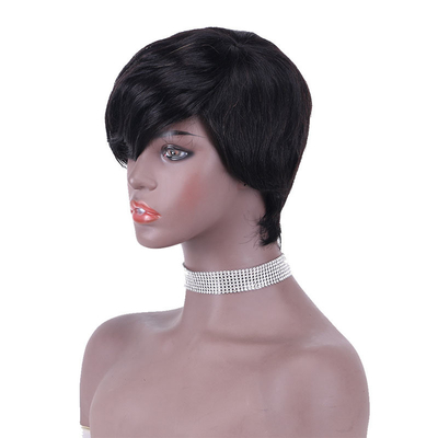 100% menselijk haar pruiken voor zwarte vrouwen korte Pixie Cut pruiken betaalbare prijzen Verkoop