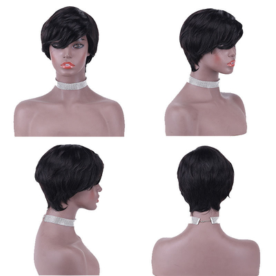 100% menselijk haar pruiken voor zwarte vrouwen korte Pixie Cut pruiken betaalbare prijzen Verkoop