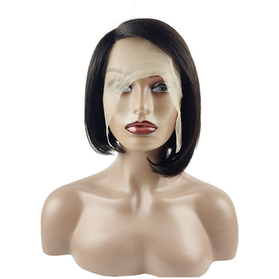 Lange Vietnamese Raw Virgin HD 13x1 T Deel kant Front Pixie Cut Mensenhaar Peruken Ombre Bruin