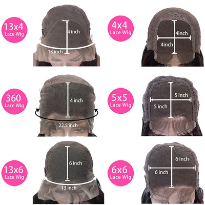 Lichte bruine kant Kleur Maagd blond Hooggespitsde Body Wave Curly Full Lace Front Wig 613 HD 13x6 voor vrouwen