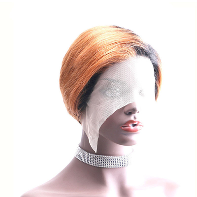Lichte bruine kant voorhoofd menselijk haar kort blond Braziliaans Bob voor vrouwen in de 30