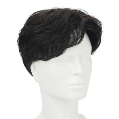 100% menselijk haar volkop Vietnam zwart zeer kort gesneden Indiase haar pruiken voor Aziatische mannen