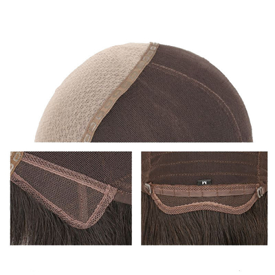 100% onbewerkt bruin maagdelijk Braziliaans Straight Natuurlijke Vrouw Mensenhaar Zilk Top Base Peruken