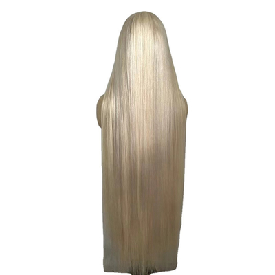 Europees haar 40 inch vooropgepluchte nagelhuid gelijnd kant Frontaal menselijk haar pruiken
