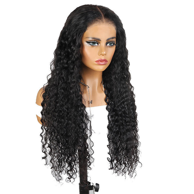 100% menselijk haar Full HD kant Bob pruiken Watergolf voor Braziliaans haar in donkerbruin