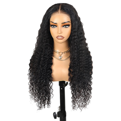 100% menselijk haar Full HD kant Bob pruiken Watergolf voor Braziliaans haar in donkerbruin