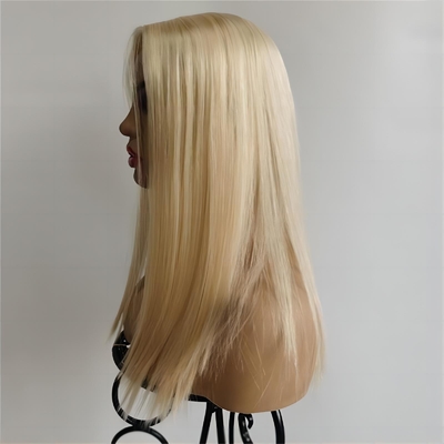 Verbeter je look met kant Top Europees menselijk haar Joodse vrouwen pruik Kosher pruiken
