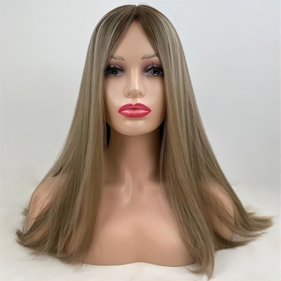 Verbeter je look met kant Top Europees menselijk haar Joodse vrouwen pruik Kosher pruiken