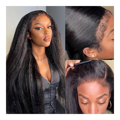 Yaki Bone Straight Lace Front Vietnamese Raw Vietnamese Mensenhaar Wig