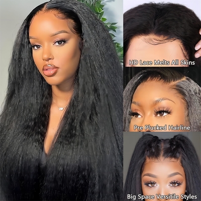 Yaki Bone Straight Lace Front Vietnamese Raw Vietnamese Mensenhaar Wig