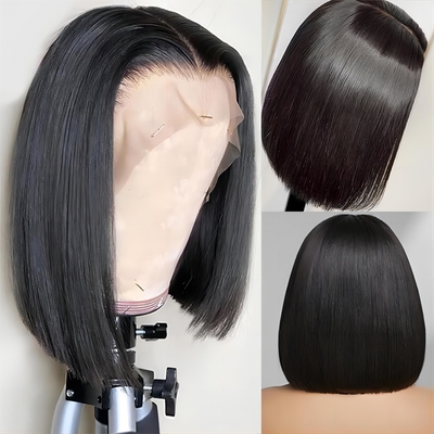 Braziliaans haar Korte Bob Transparante Bob pruiken Hd kant voor Mensenhaar pruiken 8-14 inch