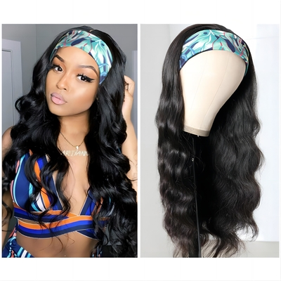 Peruk met kanten Geen kanten Peruk met 100% menselijk haar Hoofdband Cuticule Aligned Raw Hair Peruk