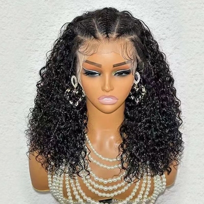 100% menselijk haar mengsel maagdelijke pruiken Remy Hair Grade Lace Front Peruken