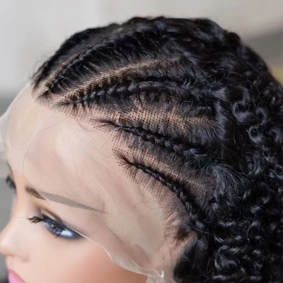 100% menselijk haar mengsel maagdelijke pruiken Remy Hair Grade Lace Front Peruken